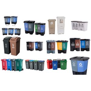 puhallusmuovattu jätehuoltokori