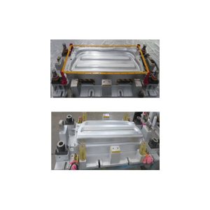 vaateripustimen muovaus- ja leikkausmuotti