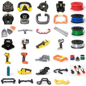 termoplastiset ruiskupuristetut sähkötyökalujen komponentit